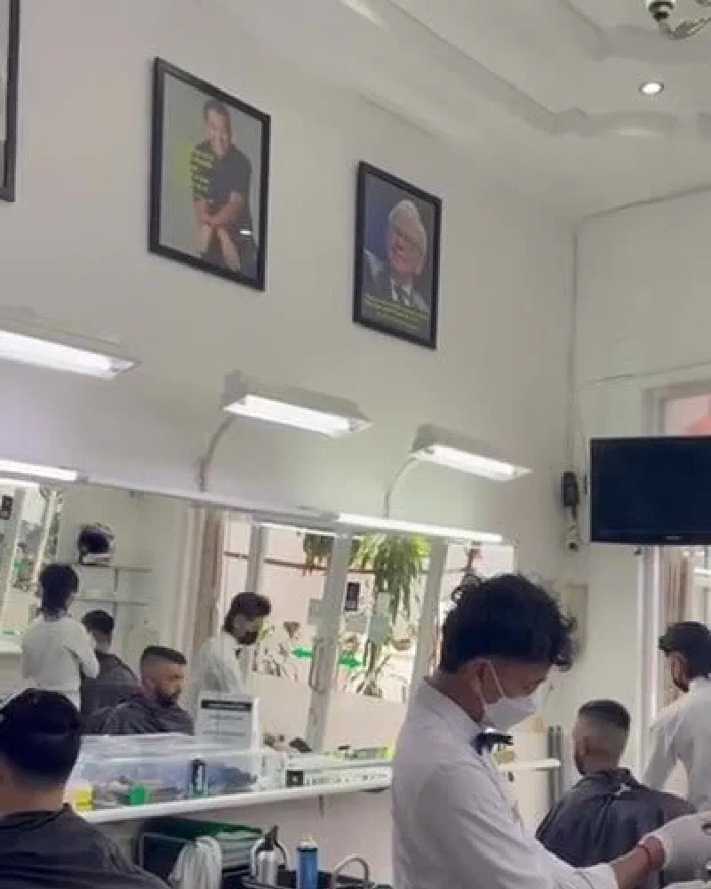 A busy afternoon at Tokyo Barber Shop