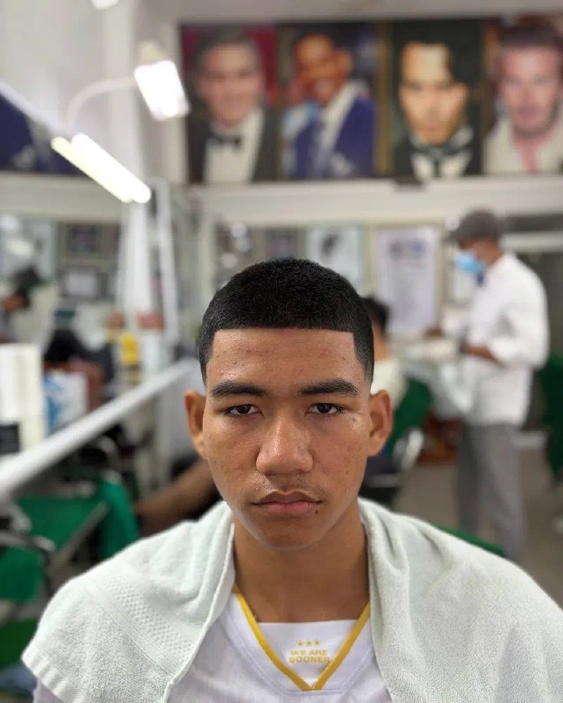 Haircut at Tokyo Barber Shop, Phnom Penh
