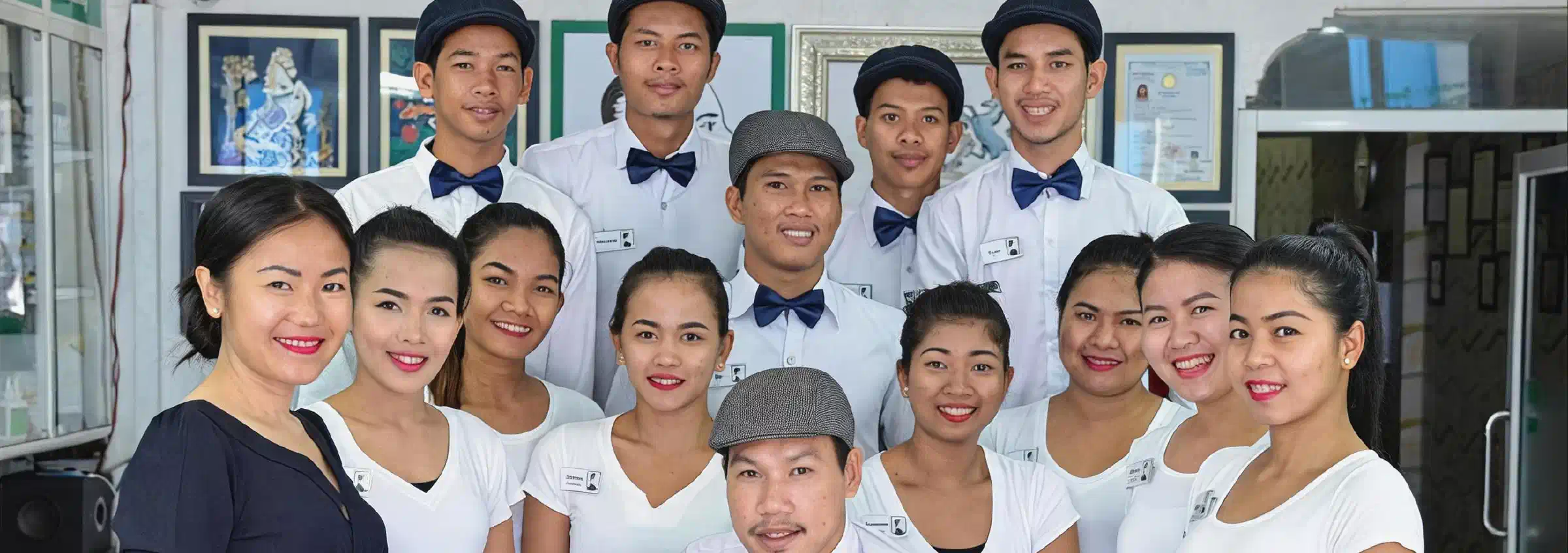 The Tokyo Barber Shop team at our BKK1 salon in Phnom Penh